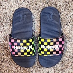 Hurley slides kid size 2 not sure if he EVER wore these